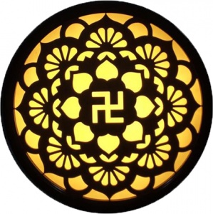 ĐÈN TRANH HOA VĂN - VDHS2